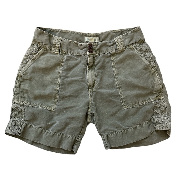 Sundance Pants - SUNDANCE Linen/Cotton Green Women's Shorts size 10